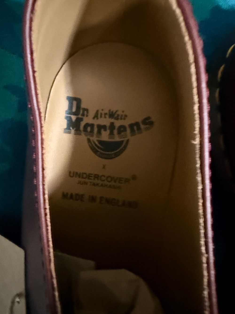 Dr. Martens 1461 x Undercover Oxfords Cherry Red with Yellow Stitching NIB - Picture 10 of 13